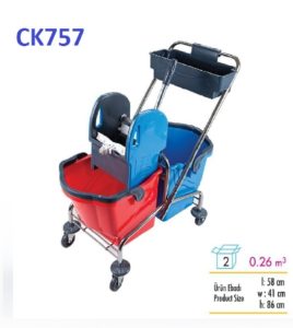  CK757 25L+25L ВЕДРО ТЕЛЕЖКА ДВУХВЕДЕРНАЯ